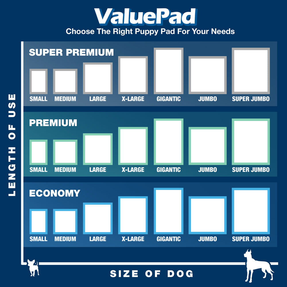 ValuePad Plus Puppy Pads, Small 17x24 Inch, 300 Count - Premium Pee Pads for Dogs, Tear Resistant, Super Absorbent Polymer Gel Core, 5-Layer Design 